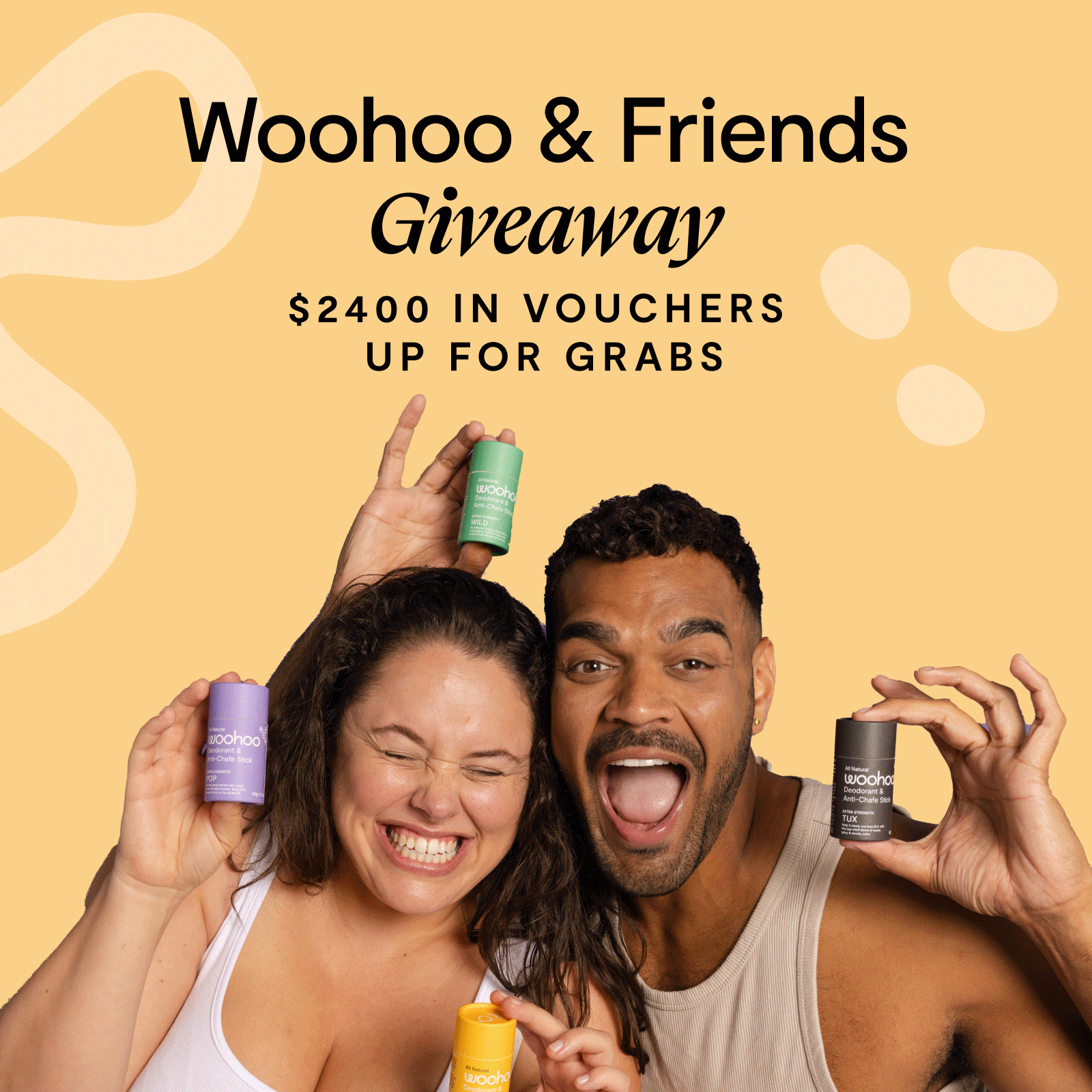 Win $2400 with Woohoo & Friends