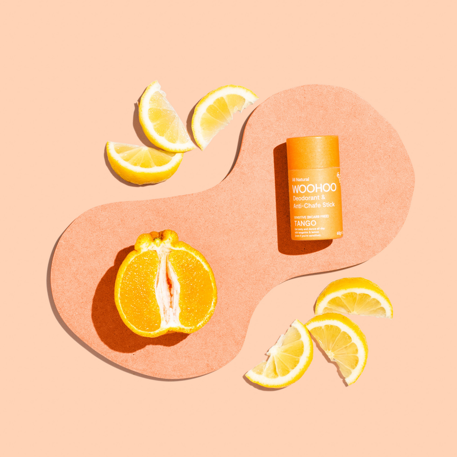 Woohoo Natural Deodorant & Anti-Chafe Stick (Tango) 60g - NEW FORMULA