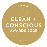 WINNER - GOLD - 2023 Clean and Conscious Awards "Best Lip Balm"