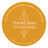 WINNER - GOLD - Sustainable Beauty Brand - Think Clean Awards 2025