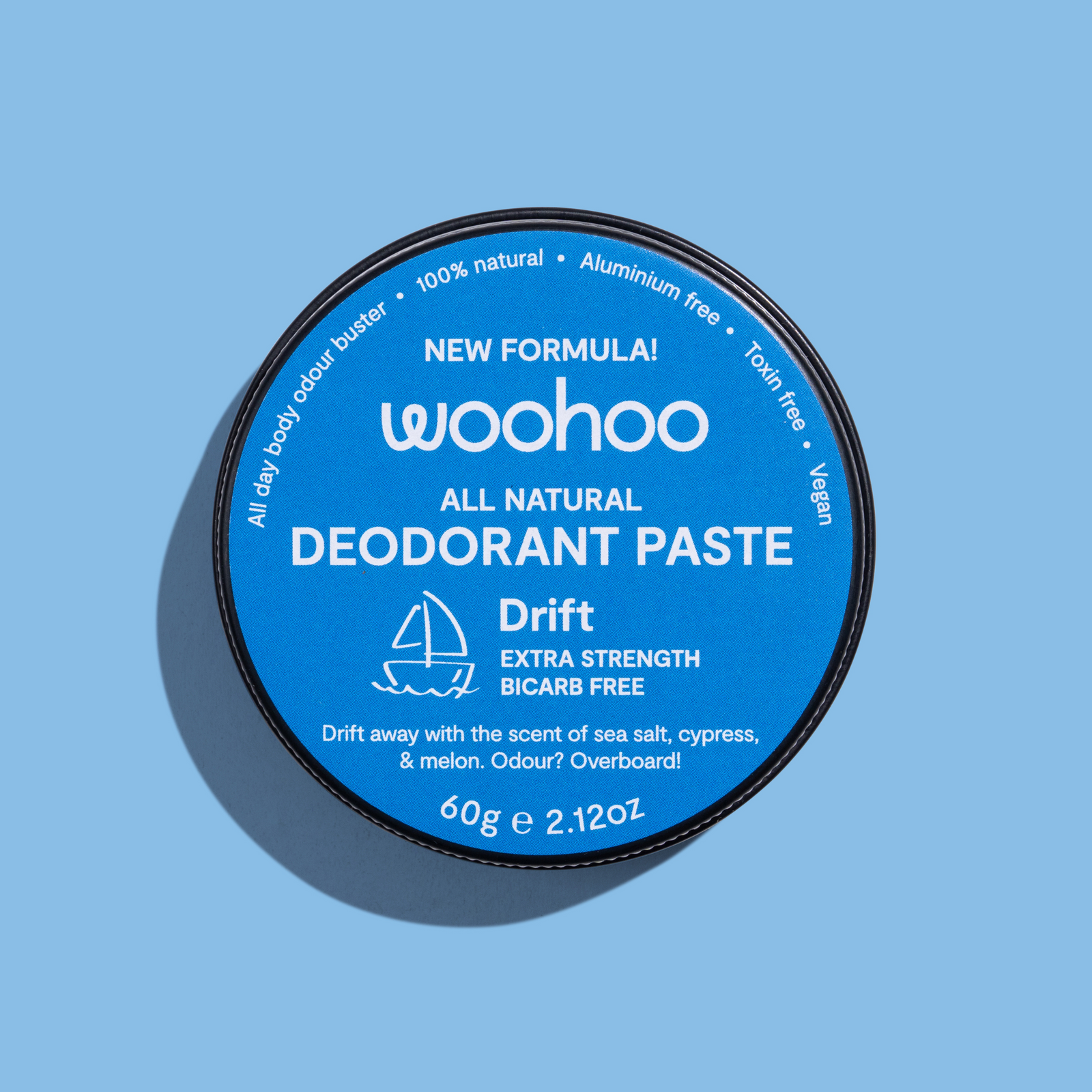 Woohoo All Natural Deodorant Paste (Drift) 60g