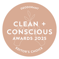 EDITOR'S CHOICE - Best Deodorant - Clean+Conscious Awards 2025