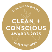 GOLD - Best Natural Deodorant For Sensitive Skin - Clean+Conscious Awards 2025
