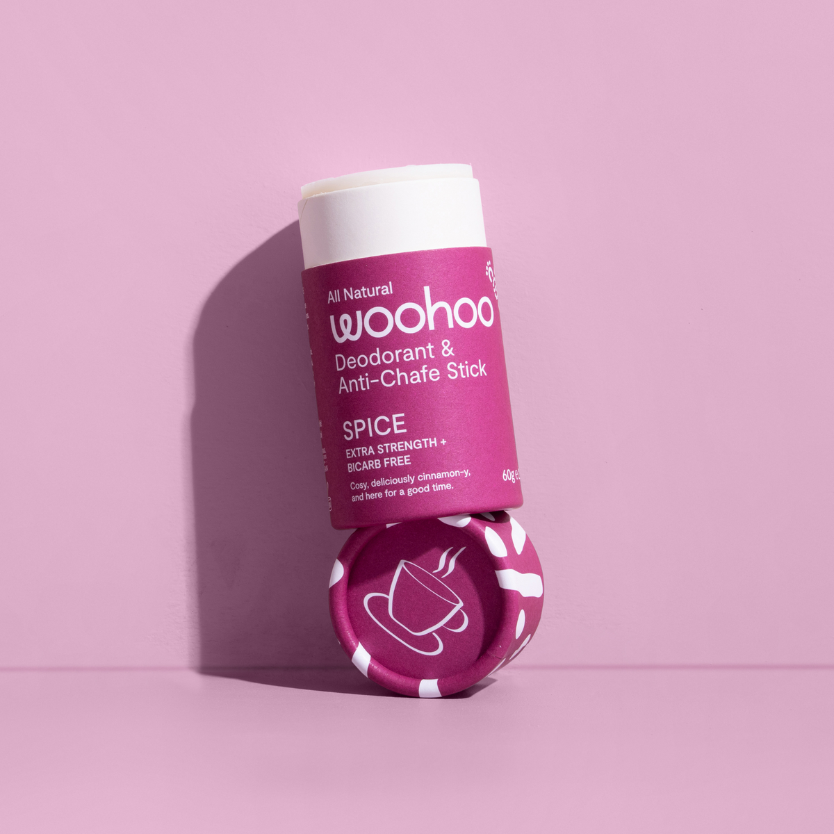 Woohoo Natural Deodorant & Anti-Chafe Stick (Spice) 60g